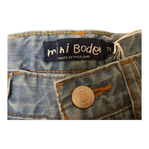 NEW Mini Boden Boys Straight Jeans Sz 7y - Picture 4 of 7